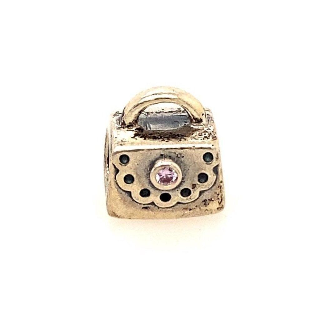 Pandora Pink CZ Purse Charm